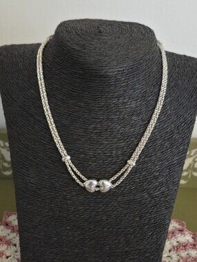 Authentic Tiffany & Co Sliding Hearts Necklace